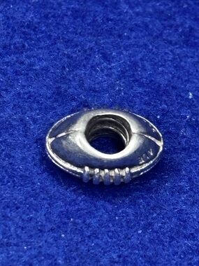Pandora Sterling Silver Bead Football Charm